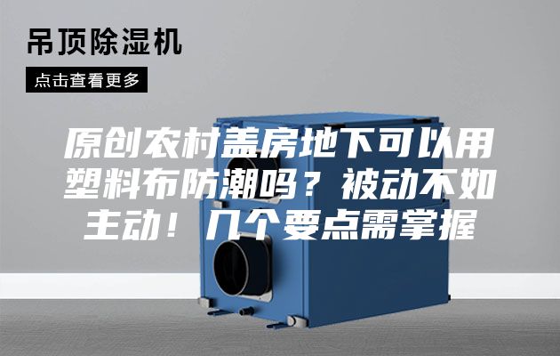 原创农村盖房地下可以用塑料布防潮吗？被动不如主动！几个要点需掌握