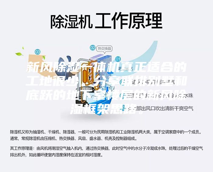 新风除湿一体机真正适合的工地很少。分享联排别墅和底跃的地下室楼层的新风除湿框架思路。